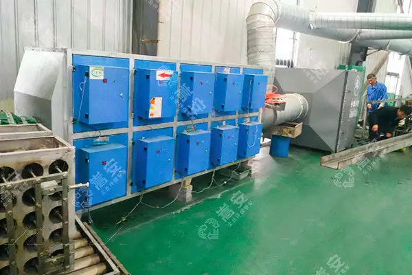 洛阳钼金属加工企业有机废气治理项目顺利完成