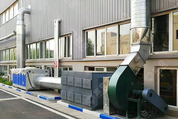 安阳市某塑料厂有机废气设备安装完成，顺利通过环评