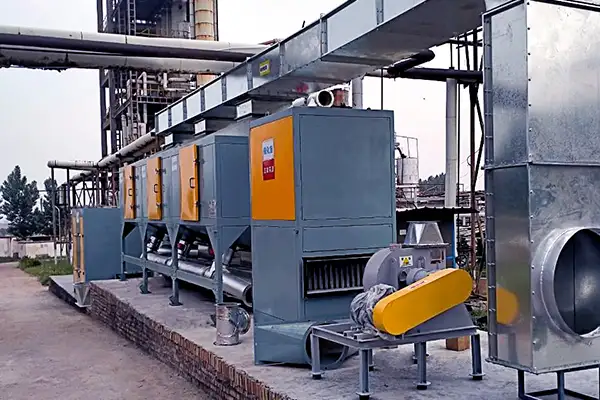 许昌新材料科技有限公司废气处理设备(2w风量)安装完成