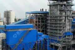 热电厂85t生物质锅炉完成安装调试